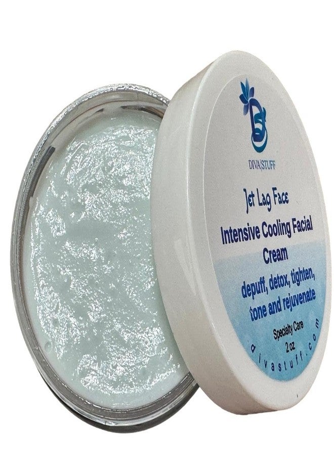 Diva Stuff Jet Lag Face Intensive Cooling Cream Clay Facial Mask, Depuff, Detox, Tighten, Tone and Rejuvenate, 2 oz - Image 3